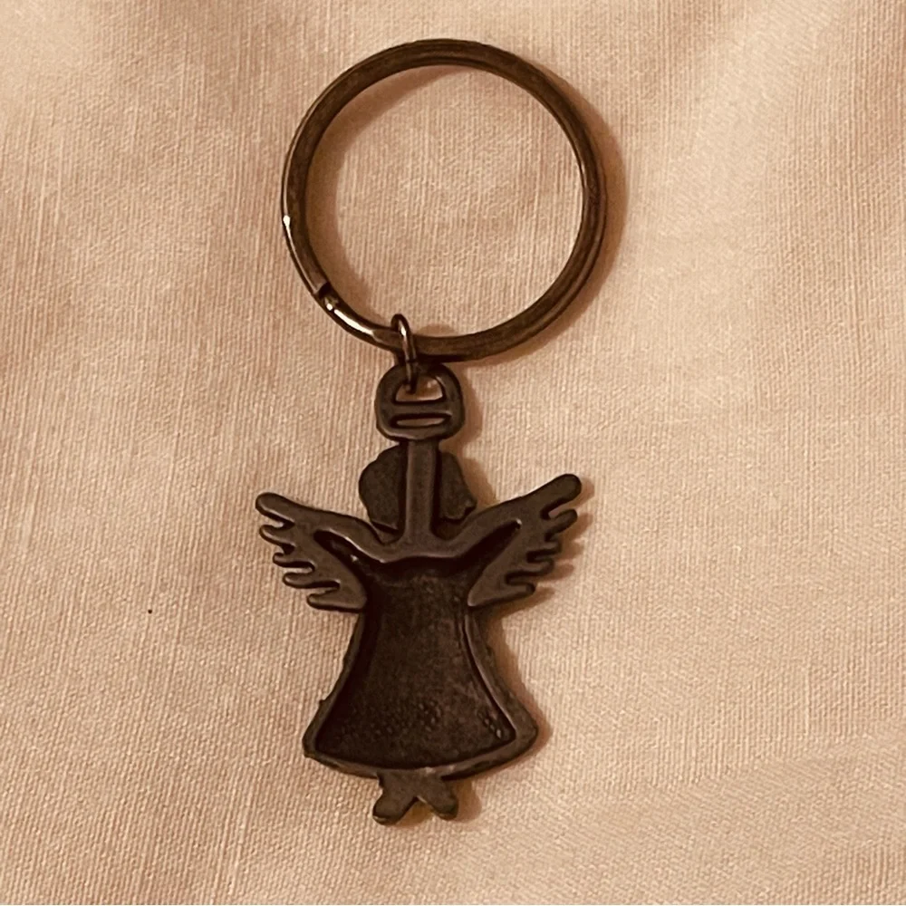 NWT Metal Angel Key Ring